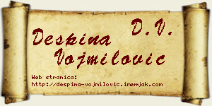 Despina Vojmilović vizit kartica